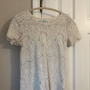 Maurices Ivory Lace Top